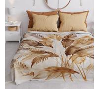 PETTI Artigiani Italiani - Drap de Protection en Microfibre Multi-Usage Anti-Taches 180x270 cm, Housse de Canapé, Couvre Lit, Couverture de Canape, Palmwater Taupe, 100% Made in Italy