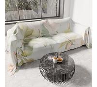 PETTI Artigiani Italiani - Drap de Protection en Microfibre Multi-Usage Anti-Taches 260x270 cm, Housse de Canapé, Couvre Lit, Couverture de Canape, Floral 25 172, 100% Made in Italy