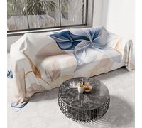 PETTI Artigiani Italiani - Drap de Protection en Microfibre Multi-Usage Anti-Taches 260x270 cm, Housse de Canapé, Couvre Lit, Couverture de Canape, Floral 25 164, 100% Made in Italy