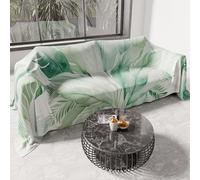 PETTI Artigiani Italiani - Drap de Protection en Microfibre Multi-Usage Anti-Taches 400x270 cm, Housse de Canapé, Couvre Lit, Couverture de Canape, Palmwater Vert Sauge, 100% Made in Italy