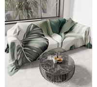 PETTI Artigiani Italiani - Drap de Protection en Microfibre Multi-Usage Anti-Taches 500x270 cm, Housse de Canapé, Couvre Lit, Couverture de Canape, Floral 25 4, 100% Made in Italy