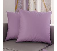 PETTI Artigiani Italiani - Lot de 2 Taies d'oreiller de Lit 60x60 cm, Housses de Coussin Unies Couleur Gris Clair, Taie Oreiller 100% Microfibre Hypoallergénique, Fabriqué en Italie
