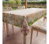 PETTI Artigiani Italiani - Nappe Anti-Taches Rectangulaire (140 x 180 cm) Couvre-Table de Cuisine, Motif Tutu Bunny, X6 Places, 100% fabriquée en Italie