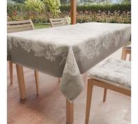 PETTI Artigiani Italiani - Nappe Anti-Taches Rectangulaire (140 x 300 cm) Couvre-Table de Cuisine, Motif Pivoines, X14 Places, 100% fabriquée en Italie