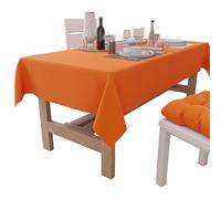 PETTI Artigiani Italiani Nappe rectangulaire élégante en Coton uni pour la Cuisine - Orange - 140 x 240 cm - 140 x 240 cm - 100% fabriquée en Italie