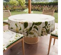 PETTI Artigiani Italiani - Nappe Ronde Anti-Tache Microfibre (Diamètre Ø 180 cm), Nappes en Tissu de Cuisine pour Table Ronde, Motif Floral, 100% Fabriqué en Italie