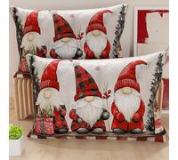 Petti Artisans Italiens - Paire de Housses de Coussin en Microfibre 40x80 cm, Coussins Décoratifs de Noël pour Chambre, Canapé, Salon, Lot de 2 Housses de Coussin, Taie d'oreiller de Noël 5