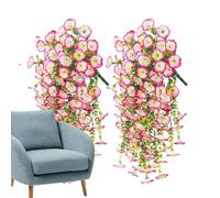 Pétunias artificiels | 2 Pièces Jardin Fleurs Artificielles,Pétunias Résistant aux UV - Pour Terrasse Véranda Jardin Cour Intérieur Balcon Mariage