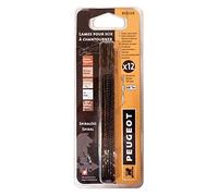 Peugeot 803228 Jeu de 12 Lames rondes scies à chantourner pour sciage rapide long 127 mm ø 0,88 mm n° 3