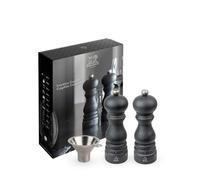 Emotion Graphite Duo De Moulins À Poivre Et À Sel Paris Graphite U'select 18 Cm Et Entonnoir En Inox En Coffret Cadeau