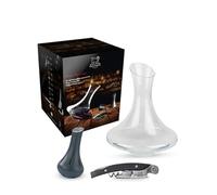 PEUGEOT - Coffret Dégustation de Vin - Tire-Bouchon Peugeot Malbec + Carafe à Décanter Évolution + Nettoyeur de Carafe Bilbo - Pour Ouvrir, Aérer & Servir le Vin - Fabrication Européenne