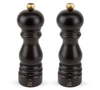 PEUGEOT - Duo Moulin à Poivre + Moulin à Sel Paris u'Select 18 cm - 6 Réglages de Moutures - Innovation Sel Glace, Mécanisme Zirlion - En Bois Labellisé PEFC - Fabrication Française - Coloris Chocolat