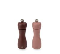 Peugeot - Duo Tahiti Terre Moulin à Poivre + Moulin à Sel 15cm - Réglage Classique - Innovation Sel Glace, Mécanisme Zirlion - Bois Labellisé PEFC - Fabrication Française - Coloris Cacao et Noisette