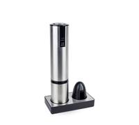 PEUGEOT - Elis Touch - Tire-Bouchon Electrique Rechargeable En Inox et ABS + Socle de Chargement + Coupe-Capsule - Batterie Lithium Ion - Autonomie Longue Durée - Coloris Inox