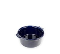 PEUGEOT - Moule à Soufflé En Céramique - 24 cm (anses comprises) - Diamètre : 22 cm x 8,5 cm - Contenance : 2,4 L - Garanti 10 Ans - Fabrication Française - Coloris Bleu Profond