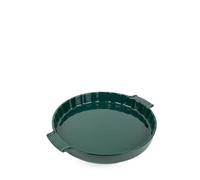 Peugeot - Moule à Tarte Appolia 30 cm - En Céramique - Vert Forêt | 100 % Ingrédients d’Origine Naturelle - Email Vitrifié Haute Résistance - Fabrication Française - Garantie 10 Ans