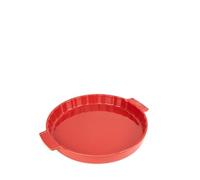 Peugeot - Moule à Tarte en céramique 30 cm - Garanti 10 - Fabrication Française - Coloris Rouge