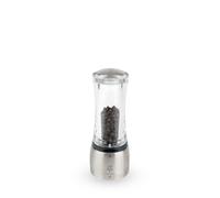 PEUGEOT - Moulin à Poivre Daman u'Select - 16 cm | 6 Réglages de Moutures Prédéfinies En Inox et Acryl - Fabrication Française