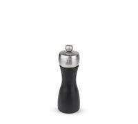 PEUGEOT - Moulin à Poivre Fidji 15 cm - Coloris Noir Mat | Réglage Classique - En Bois Labellisé PEFC & Inox - Fabrication Française