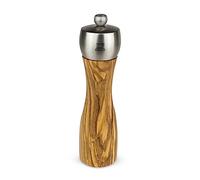 Peugeot – Moulin à poivre FIDJI – Bois d'olivier / Inox – Mouture réglable – 20 cm
