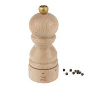 PEUGEOT - Moulin à Poivre Paris u'Select 12 cm + Grains De Poivre Inclus - 6 Réglages de Moutures Prédéfinies - En Bois Labellisé PEFC - Fabrication Française - Coloris Naturel