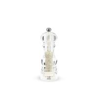 PEUGEOT - Moulin à Sel Humide Nancy 18 cm - Mécanisme Zirlion Spécial Sel Humide en Zircone avec Hélice de Brassage - Innovation Sel Glace - Corps Transparent en Acryl