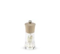 PEUGEOT - Moulin à Sel Humide Oléron 14 cm - Réglage Classique - Mécanisme Zirlion Spécial Sel Humide en Zircone - Innovation Sel Glace - En Bois Labellisé PEFC et Acryl - Coloris Naturel