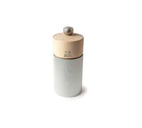 PEUGEOT Moulin à sel manuel Line 12cm Alu/Hêtre beige