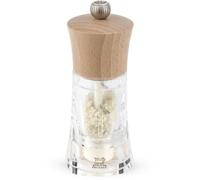 PEUGEOT Moulin à sel Oléron Zirlion 14 cm – Acryl et bois, pour sel humide, coloris naturel