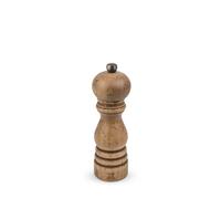 PEUGEOT - Moulin à Sel Paris Antique 18 cm - Réglage Classique - En Bois de Hêtre Labellisé PEFC - Fabrication Française - Finition Antiquaire