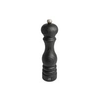 PEUGEOT - Moulin à Sel Paris Nature Black 22 cm - Réglage Classique - En Bois Revalorisé Labellisé PEFC - Fabrication Française - Coloris Noir