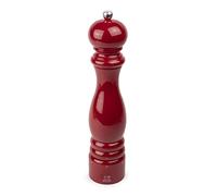 PEUGEOT - Moulin à Sel Paris u'Select 30 cm - 6 Réglages de Moutures Prédéfinies - En Bois Labellisé PEFC - Fabrication Française - Coloris Laqué Rouge Passion