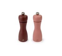 Peugeot - Duo Tahiti Terre Moulin à Poivre + Moulin à Sel 15cm - Réglage Classique - Innovation Sel Glace, Mécanisme Zirlion - Bois Labellisé PEFC - Fabrication Française - Coloris Cacao et Noisette