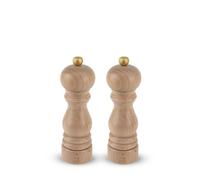 PEUGEOT - Mühlen-Set Pfeffer/Salz Paris u‘Select 18 cm - 6 voreingestellte Mahlgrade - Aus PEFC-zertifiziertem Holz - Natur wood