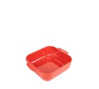 Plat à four céramique Appolia carré rouge 21 cm Peugeot