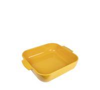 Peugeot – Plat à gratin céramique carré 36 cm – 5,4 L – Jaune safran