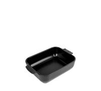 PEUGEOT - Plat Four En Céramique Rectangulaire - 25 cm x 16,8 cm x 6,2 cm - Contenance : 1,4 L - Garanti 10 Ans - Fabrication Française - Coloris Noir Satin