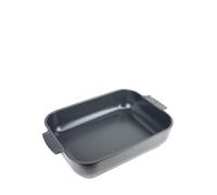 PEUGEOT - Plat Four En Céramique Rectangulaire - 36 cm x 22 cm x 6,8 cm - Contenance : 3,8 L - Garanti 10 Ans - Fabrication Française - Coloris Light Blue, Ardoise