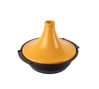 PEUGEOT - Plat Tajine Atlas 30 cm - Tous Feux - Pour 6 à 8 Personnes - En Aluminium Recy ramique - Anti-Adhésif Sans PFAS - Garanti 10 Ans - Fabrication Française - Coloris Jaune Safran
