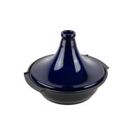 PEUGEOT - Plat Tajine Atlas 30 cm - Tous Feux - Pour 6 à 8 Personnes - En Aluminium Recyclé & Céramique - Anti-Adhésif Sans PFAS - Garanti 10 Ans - Fabrication Française - Coloris Bleu