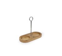 PEUGEOT - Plateau Linéa Avec Poignée Inox - Pour Deux Moulins - Compatibles Avec La Plupart Des Moulins Peugeot - En Bambou - Coloris Naturel