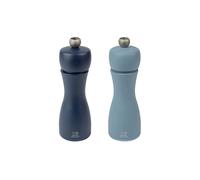 PEUGEOT Set de moulins à poivre et à sel TAHITI LUFT 2 pièces 15cm Hêtre / Bleu clair et bleu foncé bleu