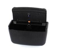 Peukerty Cendrier rectangulaire en plastique noir avec LED bleue