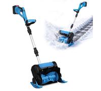 Peviasot, déneigeuse électrique sans fil 21V, avec moteur sans balais, largeur de déneigement de 25 cm, portée d'éjection de 8 mètres, 2 batteries de 4,5 Ah
