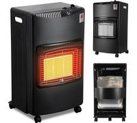 Peviasot : Radiateur de gaz mobile, 4,2 kW, pliable, infrarouge, pour GPL, allumage piézoélectrique, 4 roulettes, fabriqué en Allemagne