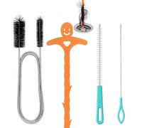 PEVRUAY 155cm furet deboucheur canalisation, Furet Deboucheur Evier Professionnel,Kit Debouchage Cheveux Douche Pince à Griffes Flexible pour Travailler Dans les Espaces Étroits Lot de 4