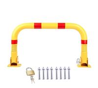Pexnova Barre de sécurité pliable anti-collision avec ressort anti-collision, 43,2 cm de hauteur, bornes de sécurité en forme de U pour allée, garage, bloc de stationnement, 80 x 43,2 cm