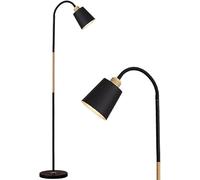 PEYNIR Lampe sur Pied Lampadaire à col de Cygne réglable Lampe sur Pied en métal Lampe sur Pied Moderne Simple et Haute Lampe de Lecture pour Bureau Lampadaire Noir lumière Debout