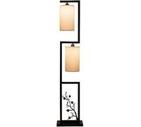 PEYNIR lampe sur pied Lampadaire chinois classique ajouré sculpté, lampe sur pied pour salon, rétro chinois, interrupteur à bouton-poussoir, lampe de chevet pour chambre à coucher lumière debout