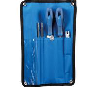 PFERD TOOLS Kit d'affûtage pour tronçonneuse 4,8 mm 3/16 pour pas de chaîne .325 dans une trousse à rouleau